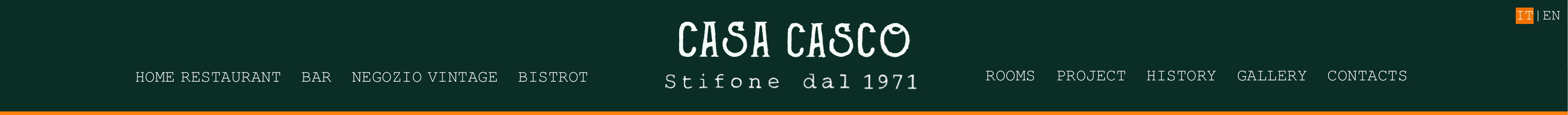 Casa Casco - Stifone dal 1971 - menu di navigazione